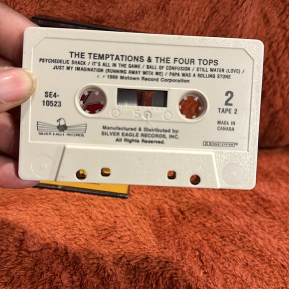 The Temptations & The Four Tops ( Cassette Tape / 1986 ) - Picture 4 of 8